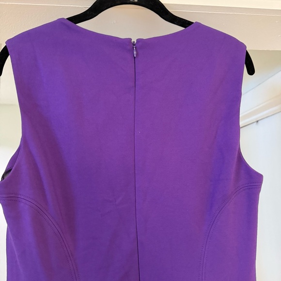 Diane Von Furstenberg Purple Jaelyn Mini Dress Sz 10 Minimalist Quiet Luxury - Picture 11 of 13